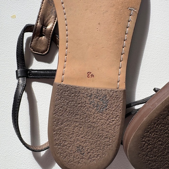 Sam Edelman Black Leather Thong Sandals~Womens 8.5 - Picture 7 of 7